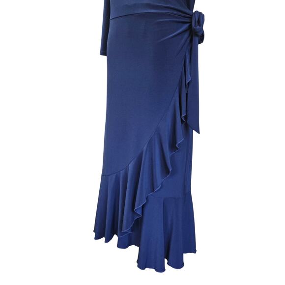 Kiyonna Feminine Romantic Ruffle Whimsy Wrap Midi Dress 2X Wedding Guest Event - Picture 4 of 12
